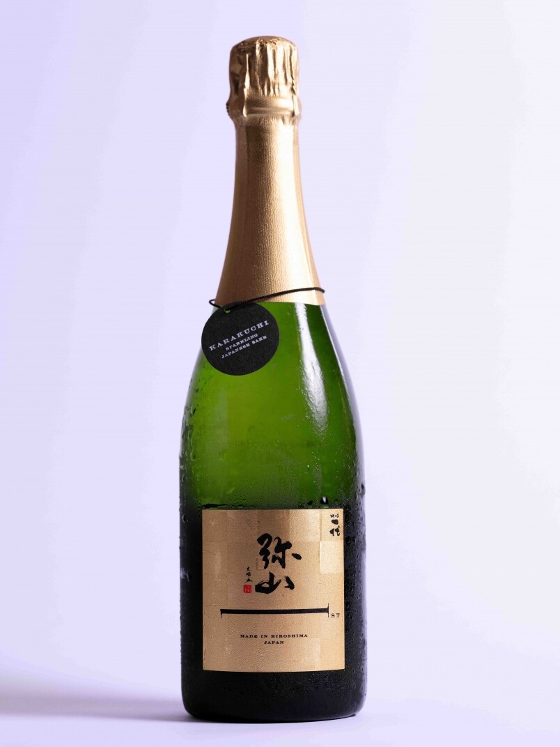 贏了sake competition金獎的來自廣島縣中國釀造的氣泡清酒，乾身的，汽泡非常緊密