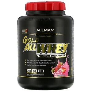 7. ALLMAX Nutrition, AllWhey Gold，草莓味乳清蛋白
