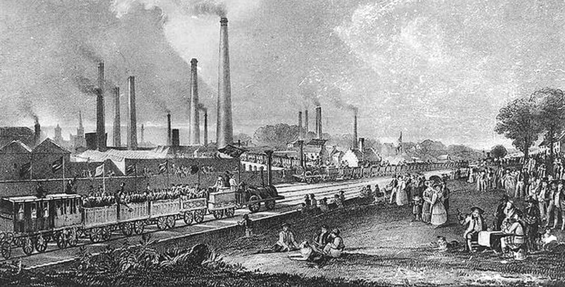 在十八世紀工業革命，兩地的競爭轉移至經濟層面。蘭開郡在工業革命時