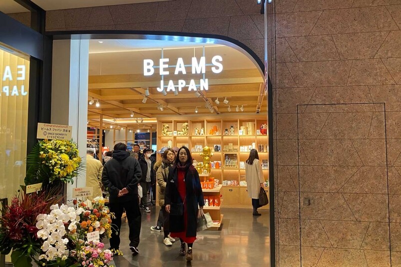 一走進Tokyu Plaza Shibuya，就是BEAMS JAPAN，除了一向都有的出色時裝之外，當中有不少日本