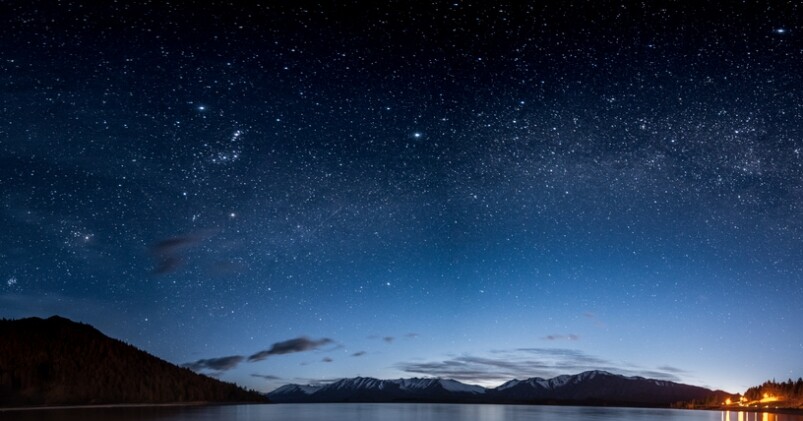 Tekapo沒有太多光污染，看星絕對一流，晚上一抬頭就能看到漫天星宿，整條銀