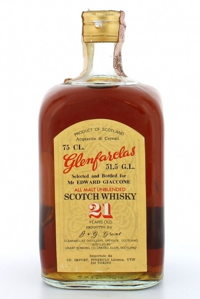 香港著名威士忌吧 Club Qing1 - Talisker Pure Malt Whisky 80 Proof (60年代裝瓶)2 - Glenfarclas 21 Years 51.5% for Edward