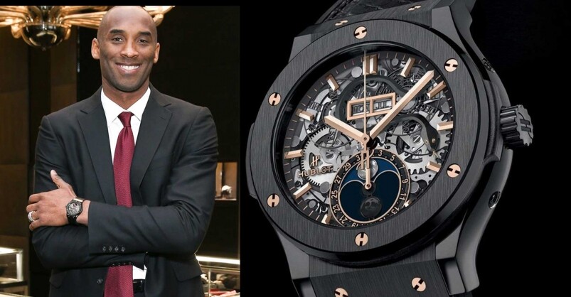 Kobe Bryant很重視腕錶，他也曾經與HUBLOT合作多年，推出過多款限量版腕錶！作為男
