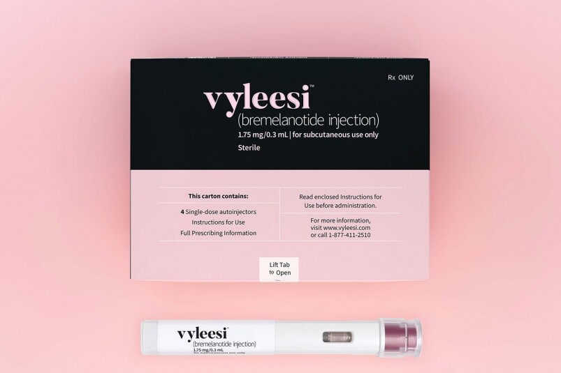 而今年美國食品藥品管理局（FDA）剛批准了一隻新藥推出，名字是Vyleesi, 而藥名