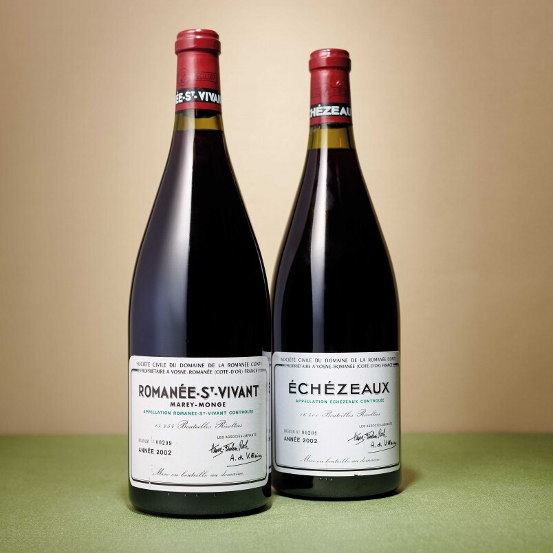 2002年DRC, Romanée-Saint-Vivant1 組1 瓶（1.5 公升裝）估價：港元32,000 - 48,000拍賣連結2002年