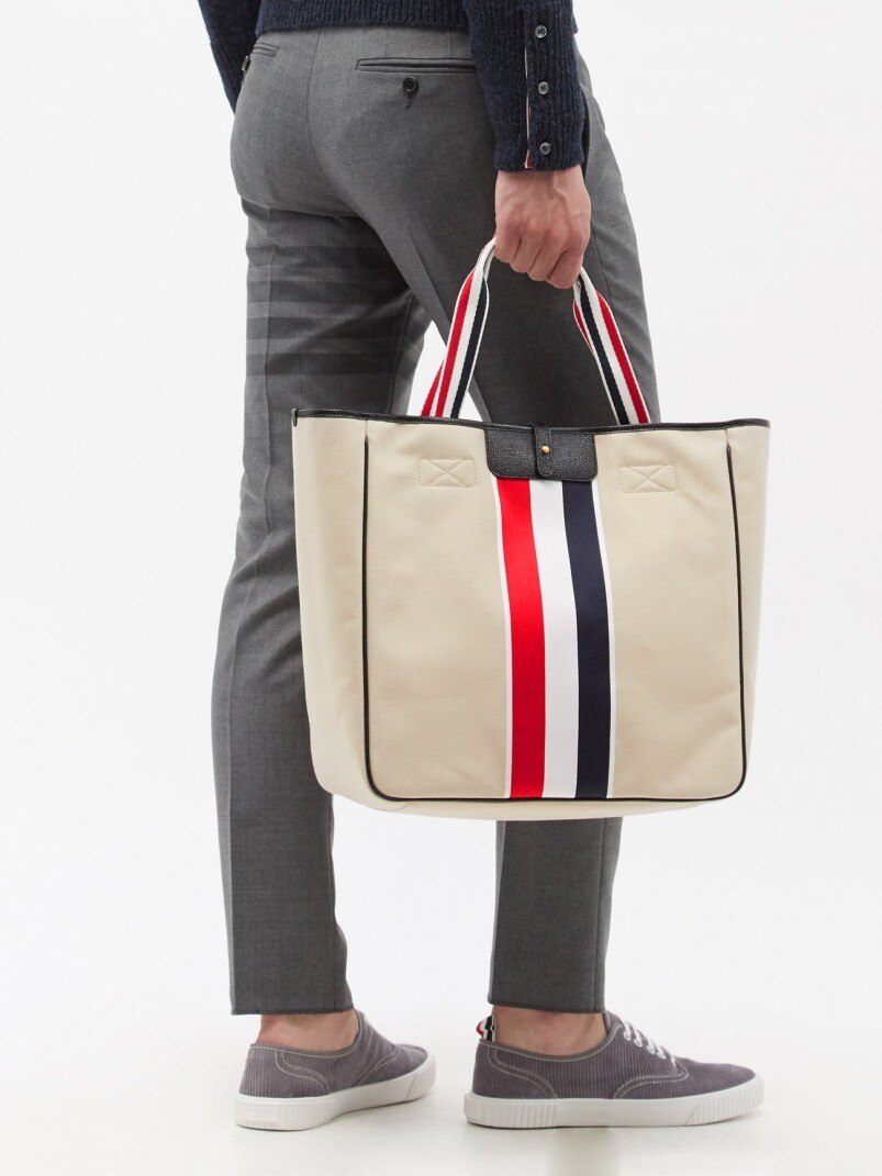 Thom Browne Logo帆布袋 Thom Browne Logo帆布袋