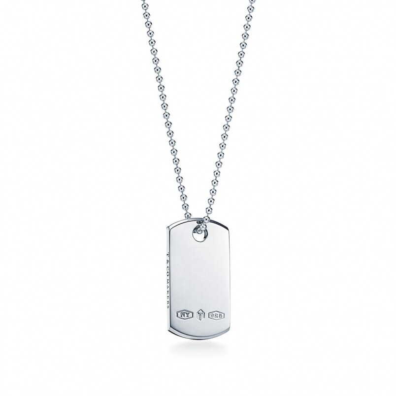 男裝頸鏈推介：Tiffany & Co. Makers I.D. Tag Silver Pendant Necklace