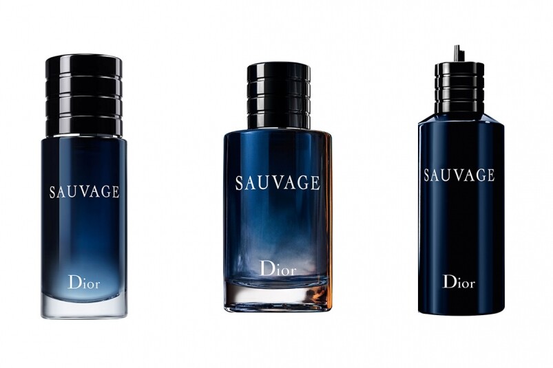 Dior Sauvage 淡香薰 HK$520 (30ml) 、HK$850 (100ml)、補充裝 HK$1,700 (300ml)