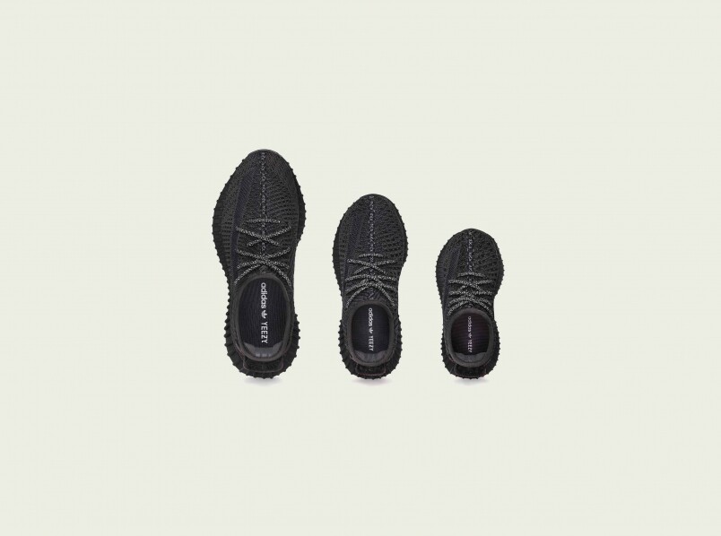 adidas Kanye West Yeezy Boost 350 V2 Black 波鞋黑色