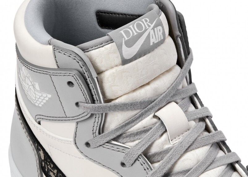 Nike Air Jordan 1 High OG Dior 波鞋以高級手功為重點，製造於意大利製造，以精緻的小