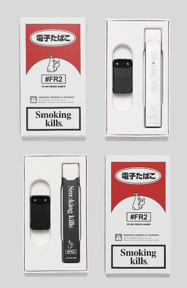 這次販賣的電子煙有黑白兩色，從圖可見是俗稱「小煙」類型的電子煙，可更