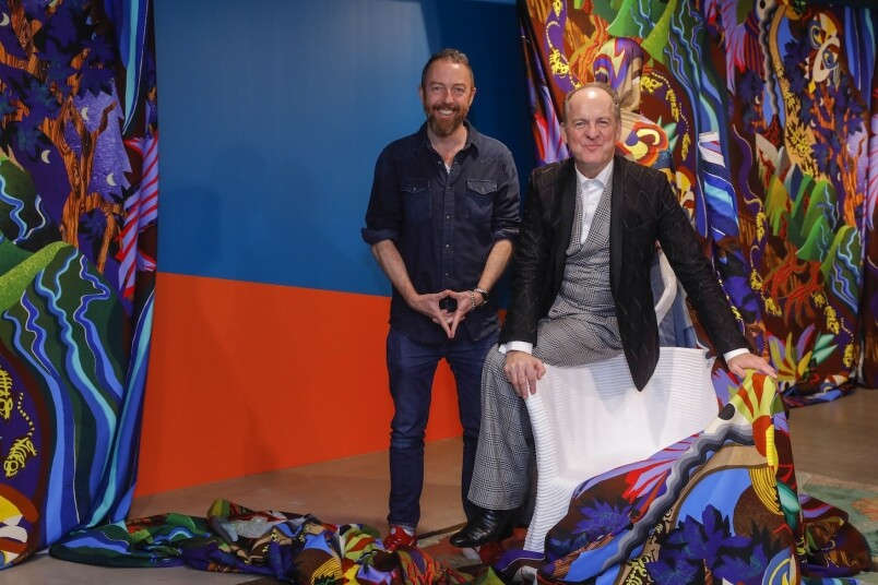 Could you tell us more about the art installation you created with Christoph for Joyce? Where does your inspiration come from?Do you have any specific preference on colours or