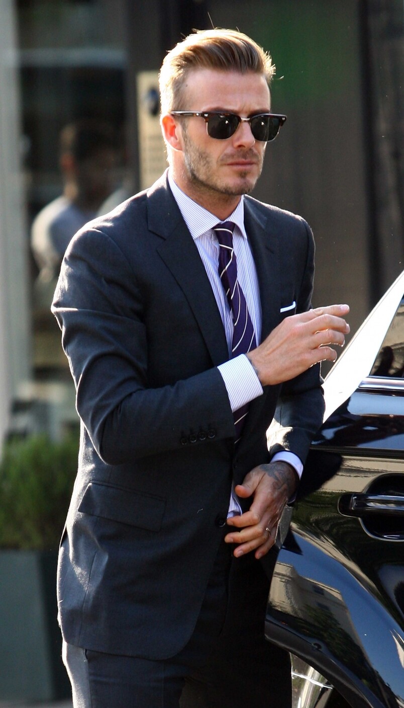 西裝 太陽眼鏡 David Beckham