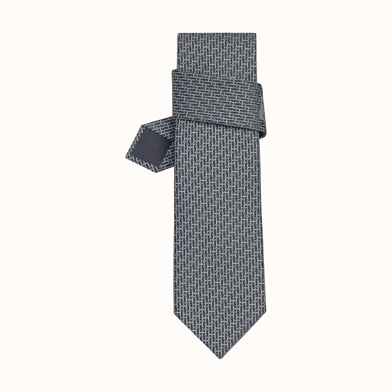 Hermès 8厘米圖案真絲領帶 HK$1,820