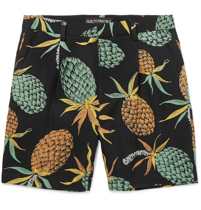 Wacko Mari 菠蘿圖案短褲 £312.50 (Mr.Porter.com)
