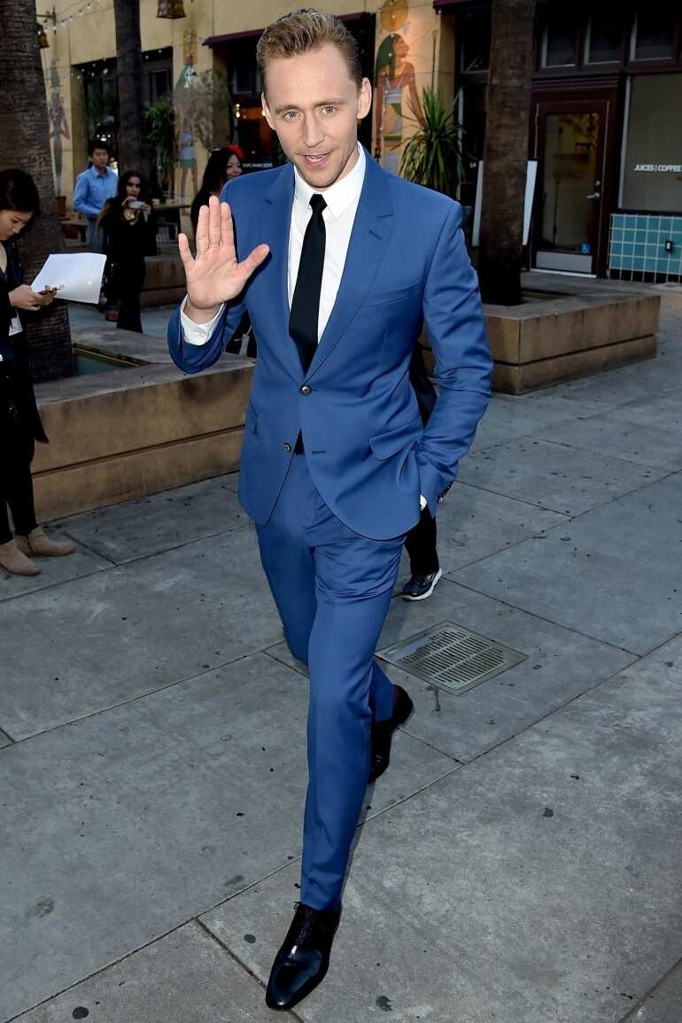 Tom Hiddleston 藍色西裝