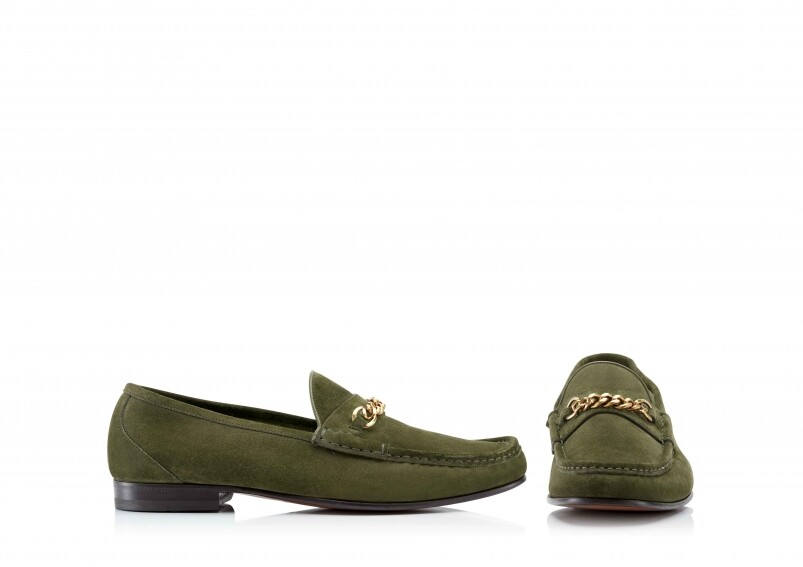 Tom Ford 綠色麋皮樂福鞋 $6,900