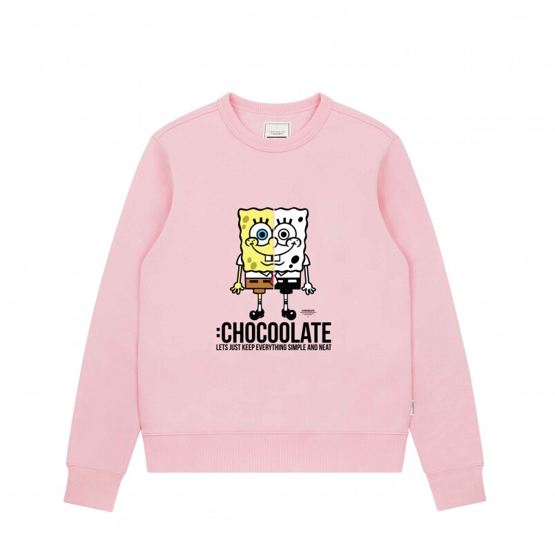 海綿寶寶 X :CHOCOOLATE 粉紅色圖案衛衣 $359