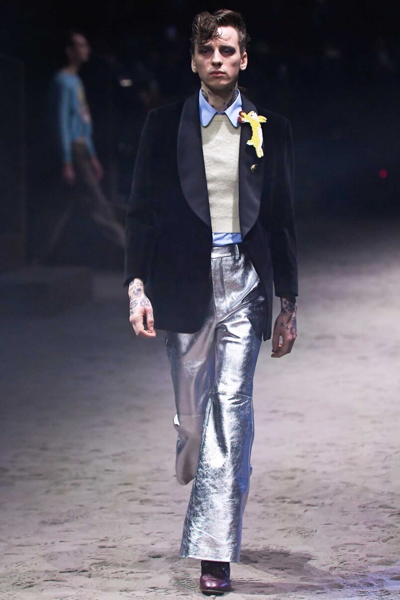 近年正式回歸男裝界的喇叭褲成為不少品牌的至愛，其中如Gucci、Saint Laurent及CELINE