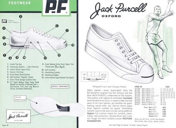 雖然今日大家都將Jack Purcell當作一般的便鞋穿著，但其實當年推出時力sell其
