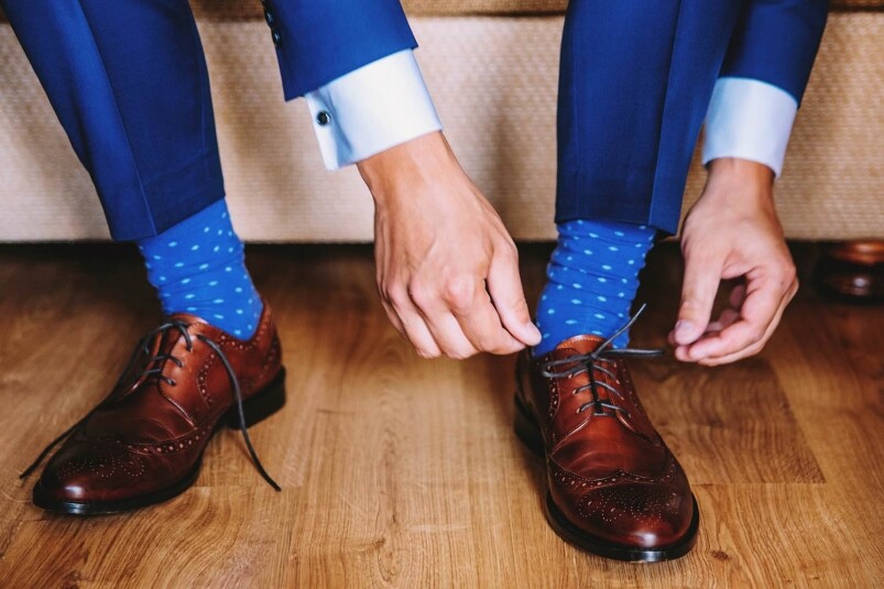皮鞋配襪子襯法就像恤衫跟領帶的關係一樣，易學難精，但一雙合適的襪