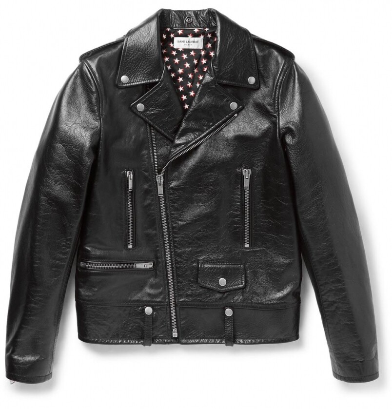 SAINT LAURENT, Full-Grain Leather Biker Jacket $49,374.03/mrporter