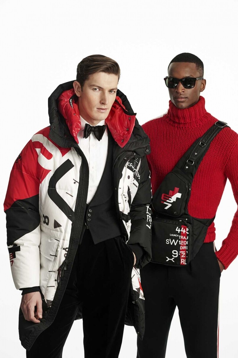 系列其中以滑雪勝地瑞士格施塔德為靈感，多款鮮明的運動服以紅色、白