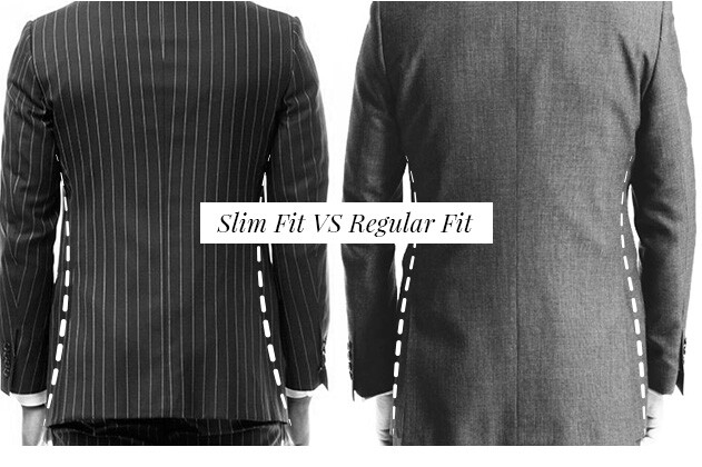 一般於西裝店買到的西裝，多只有slim fit及regular fit兩個版型。