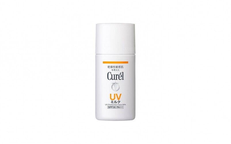 如果你屬於敏感性的肌膚，Curél這款防曬就很適合。防曬不含4大致敏源