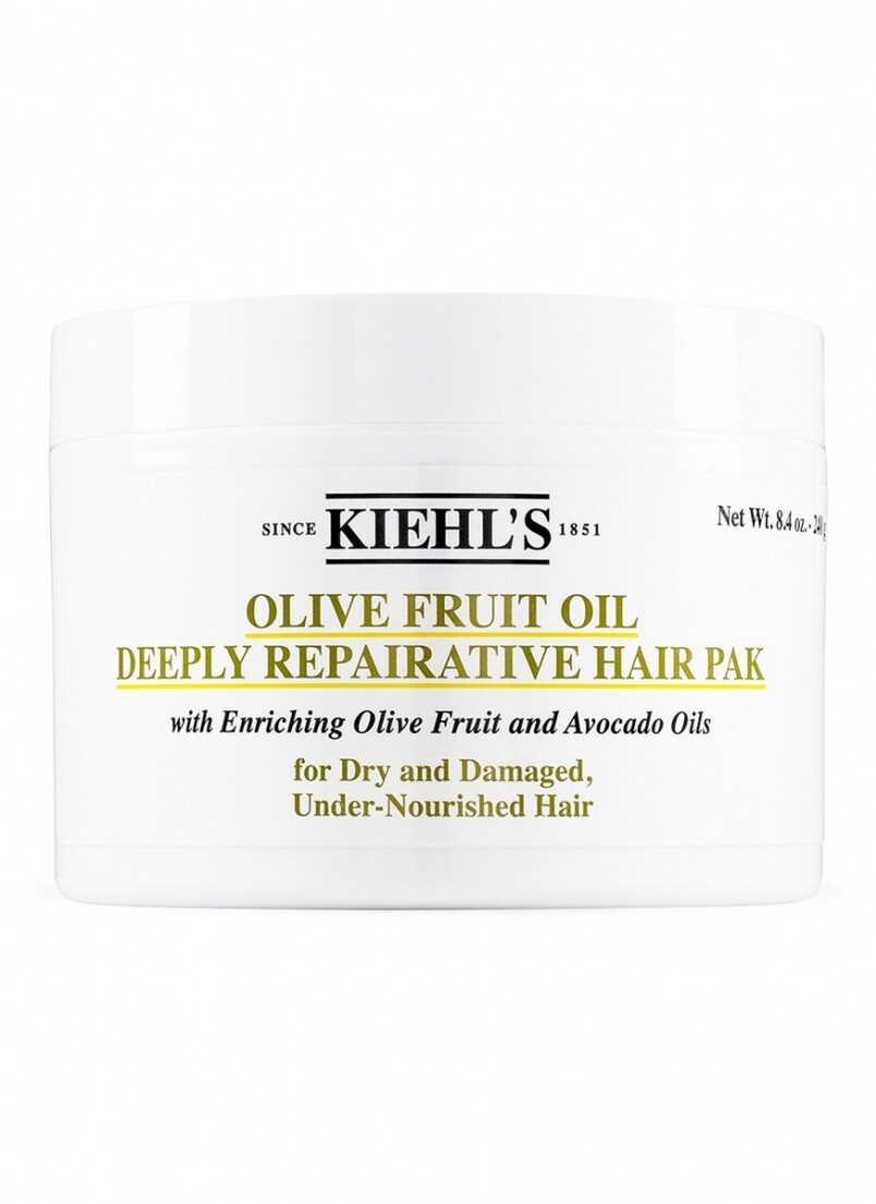 Kiehl’s olive fruit oil deeply repairative hair pak $330/240g
