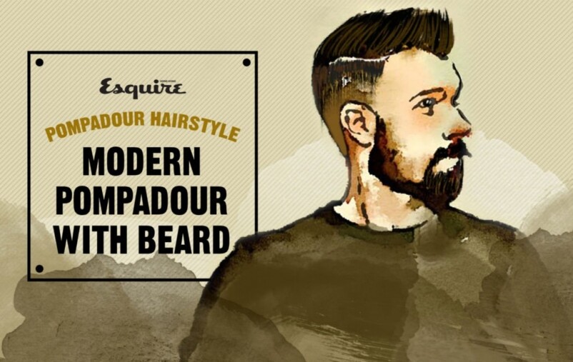 復古男士髮型提案 - 短髮的配留鬚 Modern Pompadour With Beard