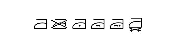 Ironing 平燙符號標籤 Ironing 平燙符號標籤
