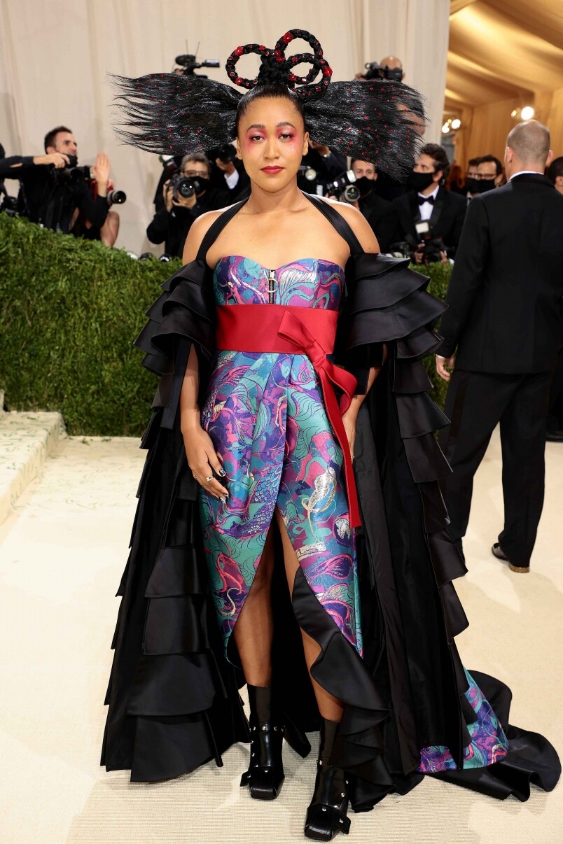 Naomi Osaka in Custom Louis Vuitton Naomi Osaka in Custom Louis Vuitton