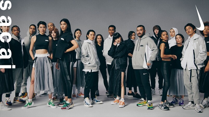 sacai x Nike 聯名系列，品牌特邀日本知名藝人及藝術家參與拍攝，其中包含窪