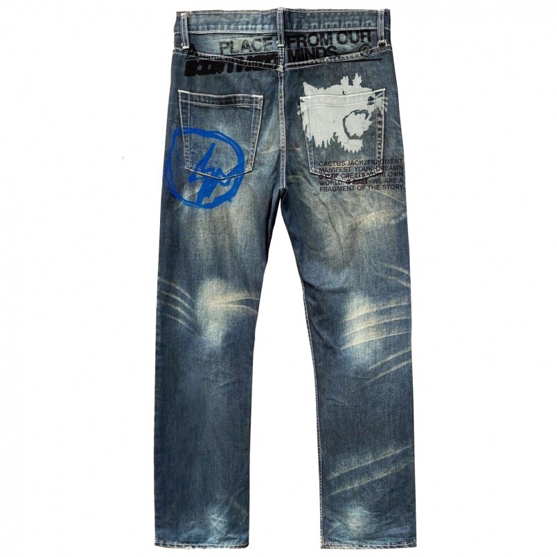 CACTUS JACK FOR FRAGMENT FROM OUR MINDS DENIM PANT CACTUS JACK FOR FRAGMENT FROM OUR MINDS DENIM PANT