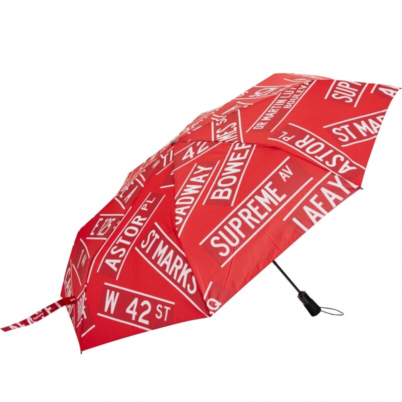 SUPREME X SHEDRAIN街招圖案雨傘