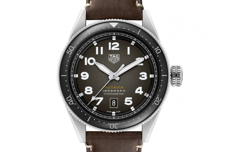 這一次Autavia推出的腕錶以42mm三針腕錶作為主打型號，當中包括三種錶盤