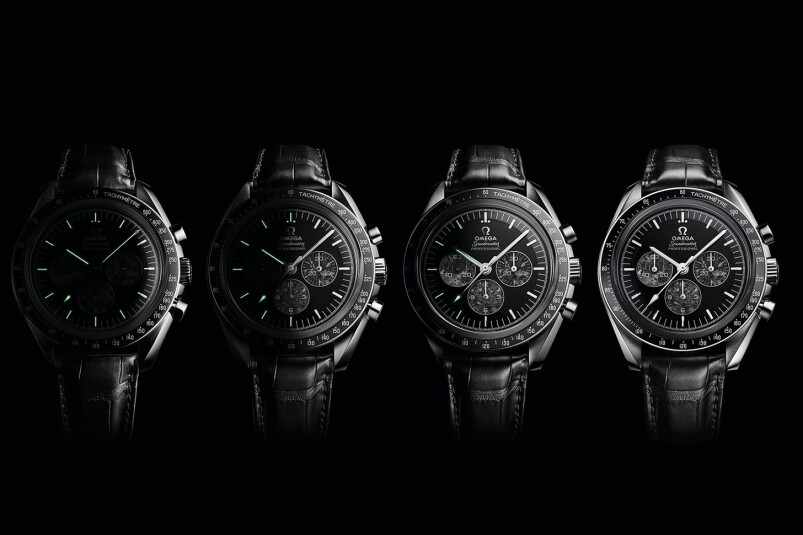 設計方面，腕錶用上黑色陶瓷錶圈襯深邃的黑色瑪瑙錶面，錶圈上的測速