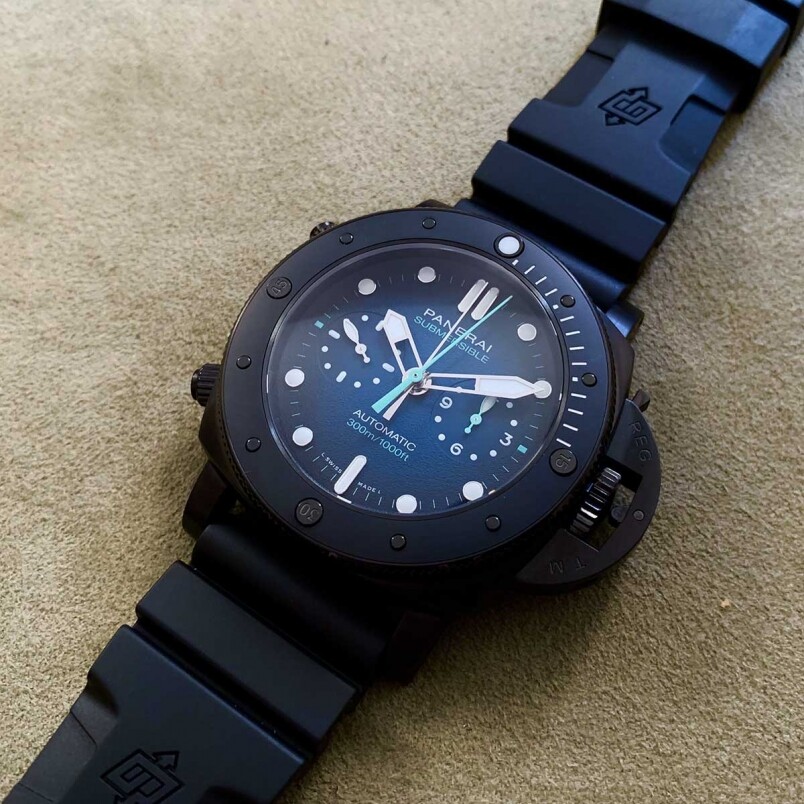 Submersible 專業潛水計時腕錶Guillaume Néry版PAM00983