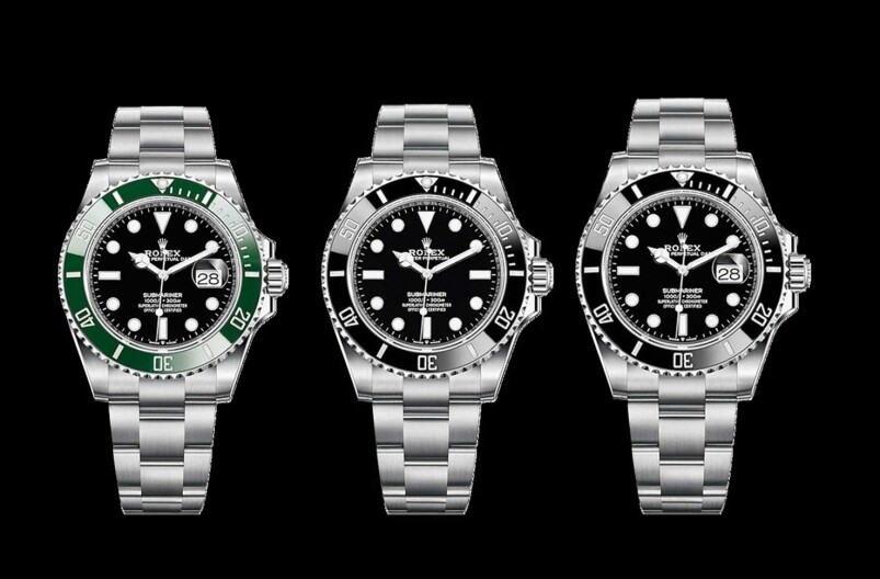全新世代的「綠圈」Ref.126610LV、「盲十」Ref.124060及「黑十」Ref.126610LN，錶殼增大至41mm錶殼尺