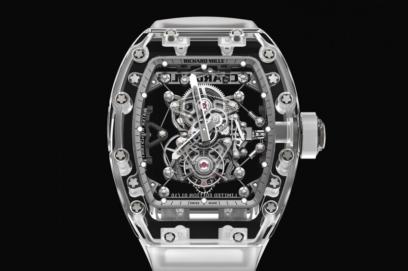 RM 56-02 Sapphire Tourbillon (2014) HK$15,984,000 RM 56-02 Sapphire Tourbillon (2014) HK$15,984,000