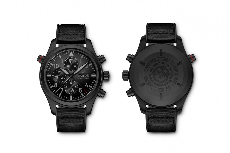 品牌今年的話題作之一,便是這枚Pilot's Watch Double Chronograph TOP GUN Ceratanium,腕錶取名自美國海 品牌今年的話題作之一,便是這枚Pilot's Watch Double Chronograph TOP GUN Ceratanium,腕錶取名自美國海