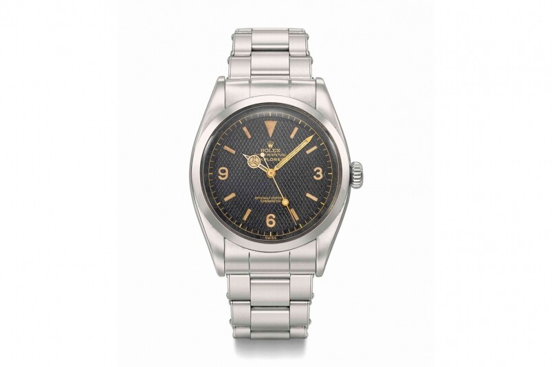 1953年同年，勞力士為紀念此歷史性創舉，正式推出Explorer錶款，型號為6350，直徑36