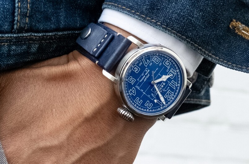 Pilot Type 20 Blueprint腕錶限量發行250枚，在錶殼側面設有一塊螺絲固定銘牌，銘刻腕