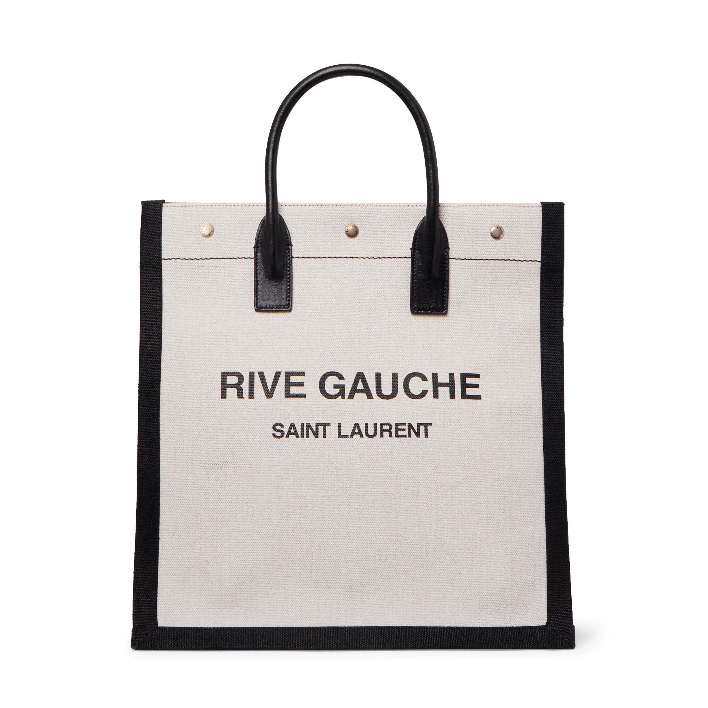 Saint Laurent皮革細節帆布袋 Saint Laurent皮革細節帆布袋