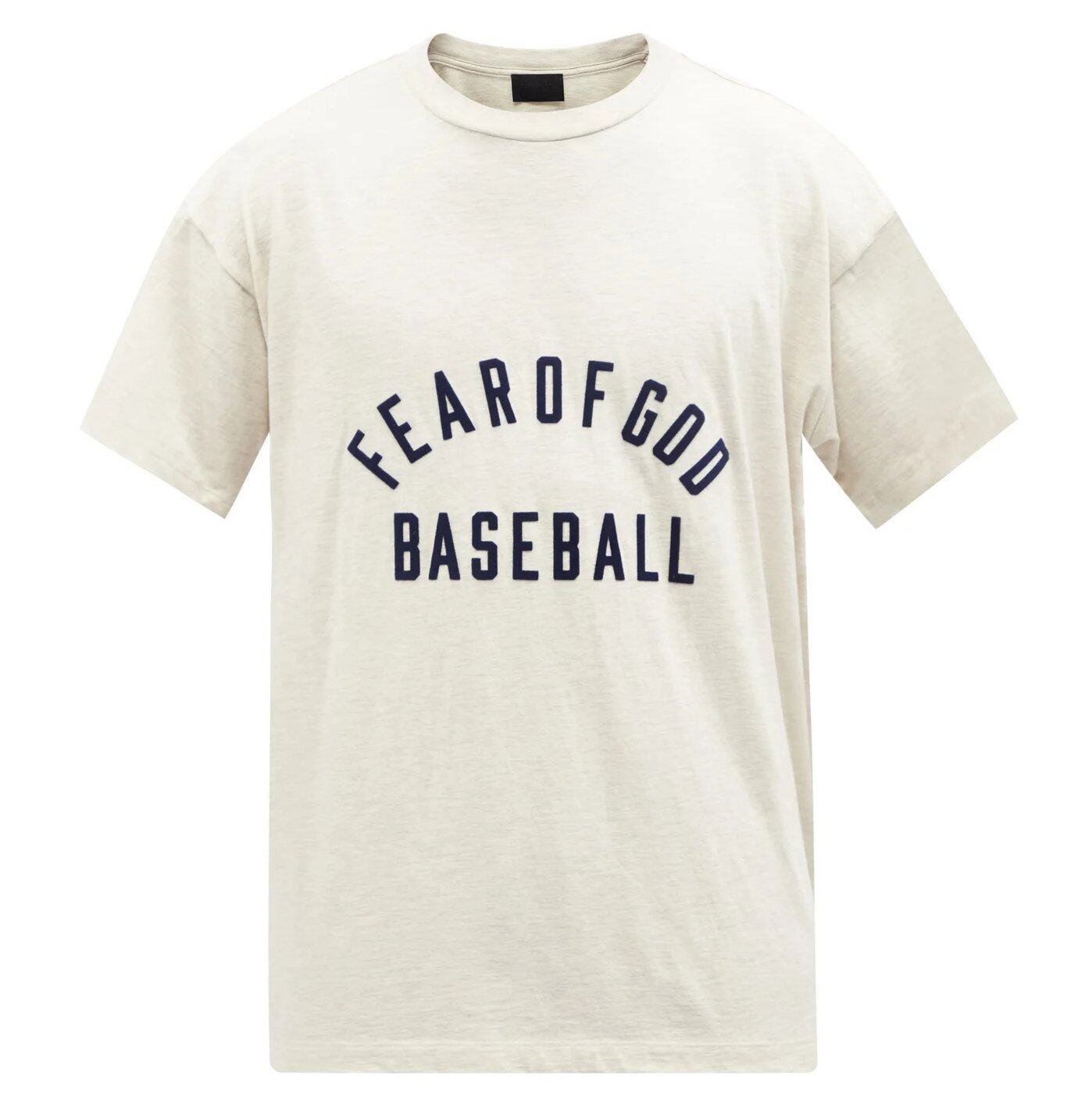 FEAR OF GOD Baseball logo-print cotton-jersey T-shirt