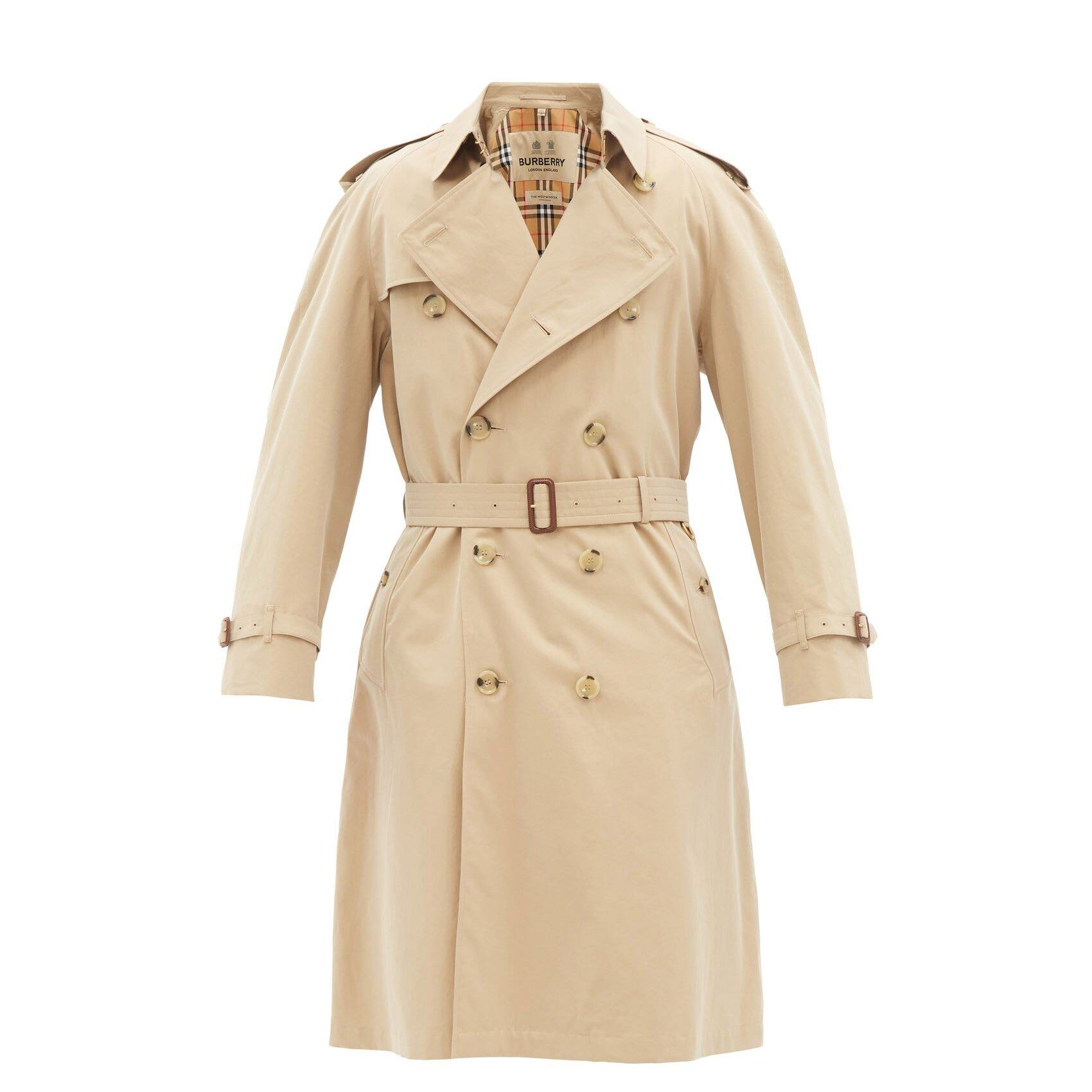 BURBERRY Westminster cotton-gabardine trench coat