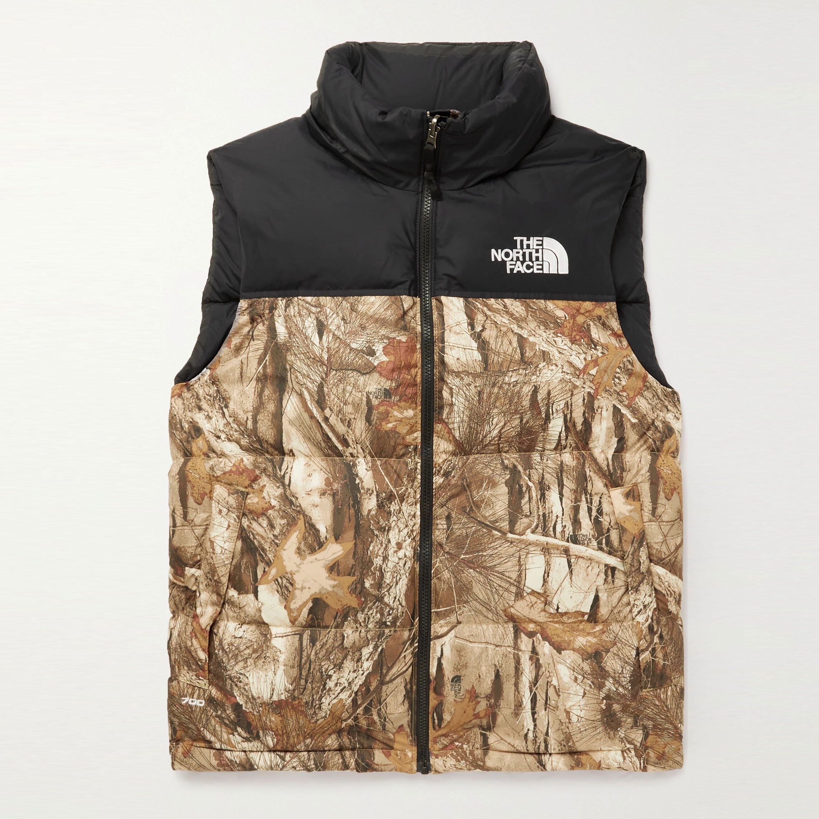 THE NORTH FACE 1996 Retro Nuptse Slim-Fit Camouflage-Print Shell Down Gilet