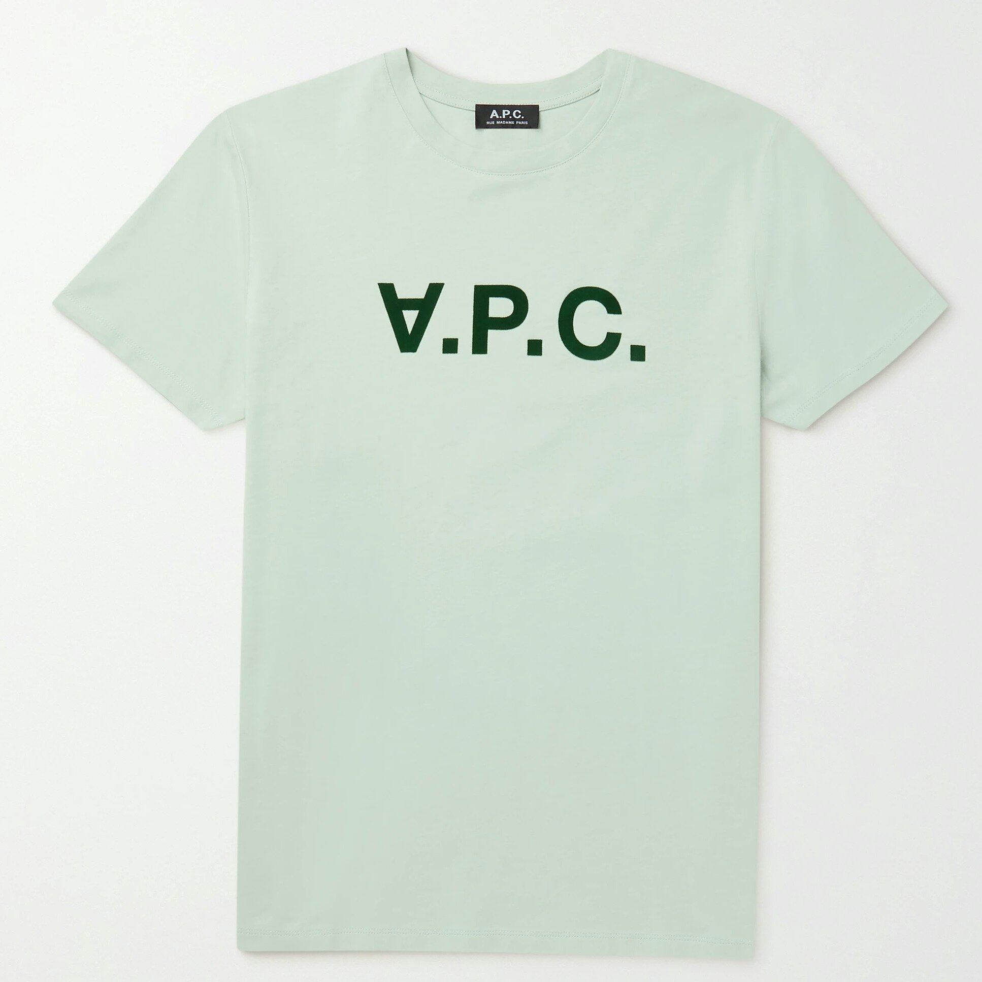 A.P.C. Logo-Flocked Organic Cotton-Jersey T-Shirt