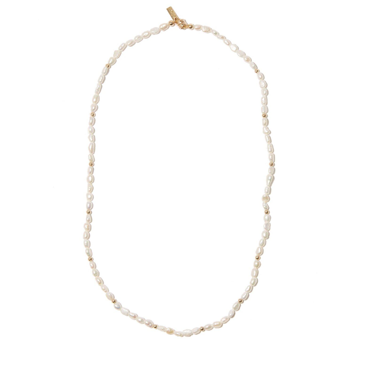 ÉLIOU Agata baroque-pearl & gold-plated necklace